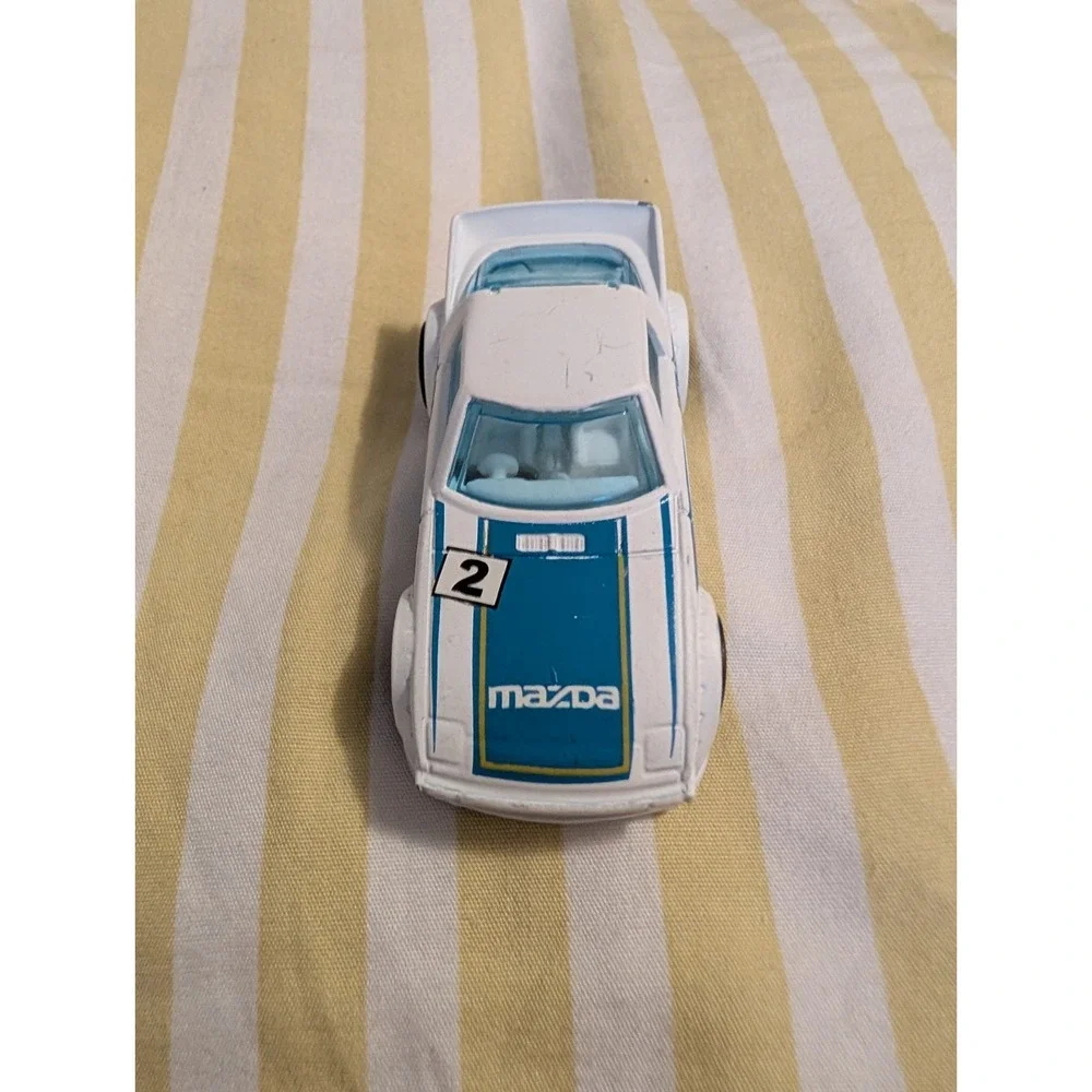 Hot Wheels Mazda RX-7 White Blue Mc5 No. 2 Loose Diecast Toy Car ~ GA